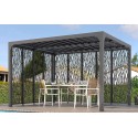 Habrita Bioclimatic Pergola Swivel Slats 11 m2 and 2-Sided Privacy Screen