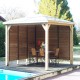 Blueterm wooden garden kiosk 12.32 m2 with 2 Habrita Walls