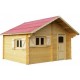 Theora Garden Shelter em Habrita Solid Wood 7.33 m2 com Telhado Onduline