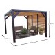 Lâminas orientables bioclimáticas pergola 11 m2 e lateral view breaker 3 m