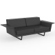 Canapé Vondom Delta sofa noir 2 places