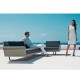 Canapé Vondom Delta sofa anthracite 3 places