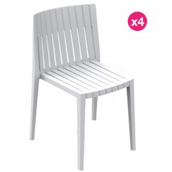 Set van 4 Witte Vondom Spritz Stoelen