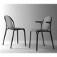 Lot de 4 chaises Vondom Brooklyn noir