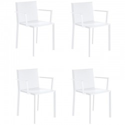 Juego de 4 sillones blancos vondom Quartz