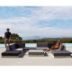 Salon de jardin Vondon lounge Pixel module divan Vondom tissu Silvertex blanc