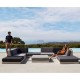 Salon de jardin Vondon lounge Pixel module divan Vondom tissu Silvertex orange