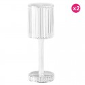 Set of 2 Lamps Gatsby Cilindro Crystal Wireless Vondom Led