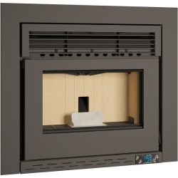 Pellet insert Stalen Escalor 10Kw A + Poseidon