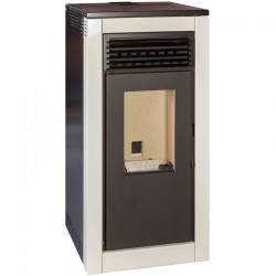 Stufa a pellet Escalor de 15Kw White Pearl Frida