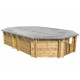 Copertura invernale piscine in legno ottagonale allungate OCTO Plus 640