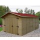 Habrita Massivholz garage 21,7m2 mit 42mm