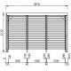 Pergola Bioclimatic Orientable Blades 11 m2 and Lateral View Breaker 3 m