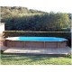 Piscine Bois Ubbink Océa 470X860 H130cm Liner gris