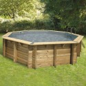 Pool Wood Ubbink Océa 510 H120cm Liner Cinza