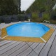 Piscine Bois Ubbink Océa 510 H120cm Liner Beige sable