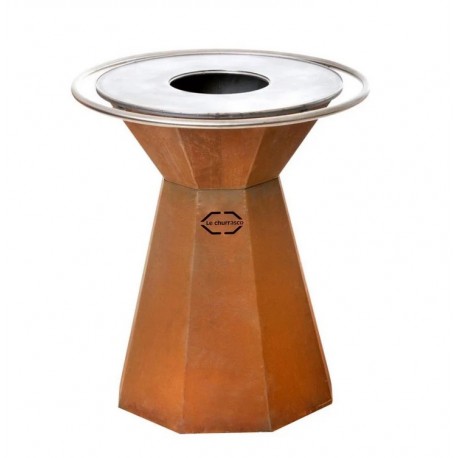 Brazier O Churrasco piramimeiro Corten Plancha Tonio