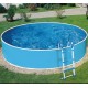 Piscine Azuro Ronde blanche reversible blanc 360x90