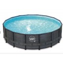 Piscine Swing Elite Ronde Design rotin 488x122