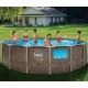 Piscine Swing Elite Ronde Design rotin 457x122 avec hublot