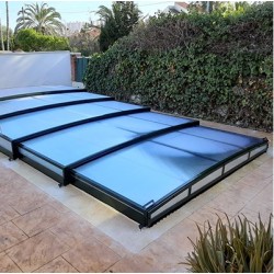 Cerramiento de Piscina Baja Telescópica Tapia listo para instalar para piscina 800 x 400