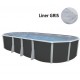 Piscina fuori terra TOI Ibiza Compact ovale 730x366x132 con kit completo antracite