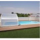 Pool Enclosure Cintrè Telescopic Shelter Malta pronto per l'installazione per piscina 900 x 450