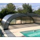 Pool Enclosure Cintrè Telescopic Shelter Malta pronto per l'installazione per piscina 900 x 450