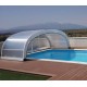 Pool Enclosure Cintrè Telescopic Shelter Malta pronto per l'installazione per piscina 900 x 450