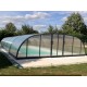 Pool Enclosure Cintrè Telescopic Shelter Malta pronto per l'installazione per piscina 900 x 450