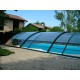 Mid-height pool enclosure Telescopic shelter Madeira 12.76x6m ready-to-install