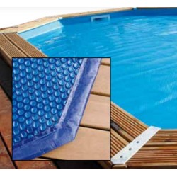 Coperchio a bolle per piscina Ubbink 490x355 ottagonale allungato