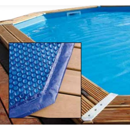 Coperchio a bolle per piscina Ubbink 490x355 ottagonale allungato