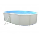 Oberirdischer Pool TOI Mallorca oval 550x366xH120 mit Komplettset Weiß