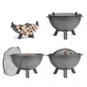 Braciere da giardino Kongo Cook King Premium 85cm con 4 accessori