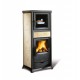 Stufa a legna con forno Nordica Extraflame Rossella più panna da 6,5kW