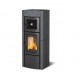 Fogão a lenha com forno Nordica Extraflame Ester Evo 9.5kW pedra natural