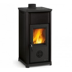 Stufa a legna Nordica Extraflame Tea 6.6kW nero Antracite