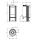 Round wood stove Nordica Extraflame Marlena 7.5kW cast iron