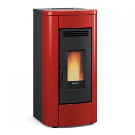 Ventilated pellet stove La Nordica Extraflame Klaudia 8kW Bordeaux