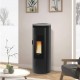 Stufa a pellet La Nordica Extraflame Amika 8kW impermeabile ventilata Pietra naturale