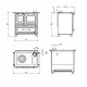 Inserto in legno Nordica Extraflame Inserto 60 4.0 7kW Ventilato