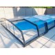 Low Pool Enclosure Telescopische Shelter Cyprus 8.37x4.50m zonder rail