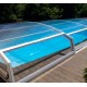 Abri de Piscine Bas Abrisol télescopique Chypre 6.29x4m sans rails