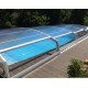 Low Pool Shelter Telescopic Shelter Cyprus 10.45x4.50m without rails