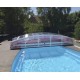 Abri de Piscine Bas Abrisol télescopique Chypre 10.45x4.50m sans rails