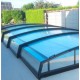 Abri de Piscine Bas Abrisol télescopique Chypre 10.45x4.50m sans rails