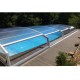 Abri de Piscine Bas Abrisol télescopique Chypre 10.45x4.50m sans rails