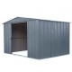 Galpão Habrita Metal Garden 313x242xh198 com Porta de Correr Dupla