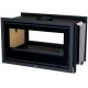 Inserto de madera Bronpi Cairo 90-D Double Face Vision 14kW con entrada de aire